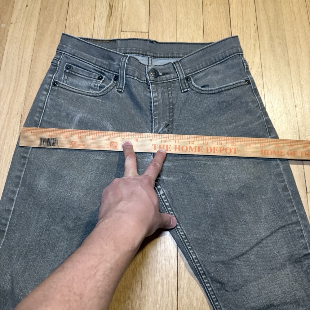 Levis‎ 511 Jeans Mens 29x30 Grayish Green Slim Straight Stretch Light Wash Denim - Picture 9 of 12